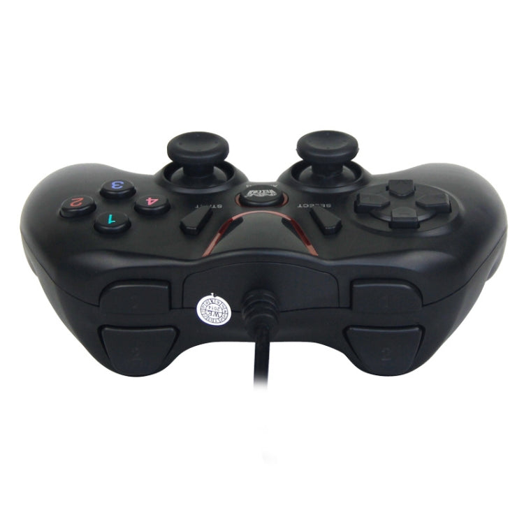 Wired Game Controller Gamepad Handle for PS3 / Compute(Black) by bashfashion