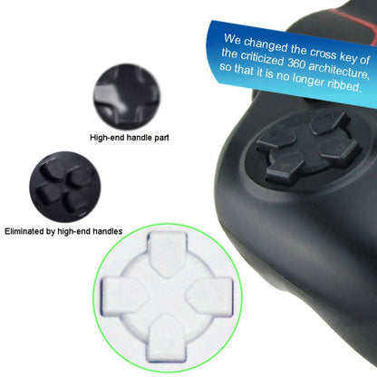 Wired Game Controller Gamepad Handle for PS3 / Compute(Black) by bashfashion