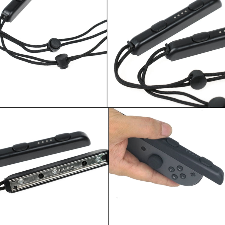 1 Pair Wrist Rope Lanyard Games Accessories for Nintendo Switch Joy-Con(Black) by bashfashion