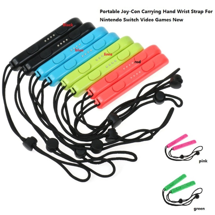 1 Pair Wrist Rope Lanyard Games Accessories for Nintendo Switch Joy-Con(Black) by bashfashion