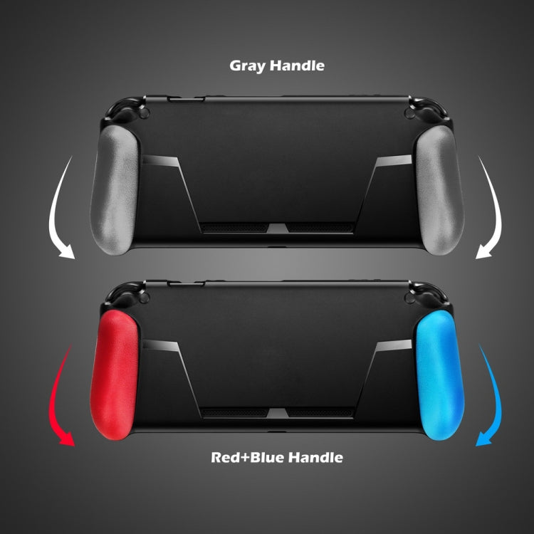 TPU Shell Handle Grip with Game Card Slot Anti-Shock Cover Silicone Case for Nintendo Switch, with Logo by bashfashion