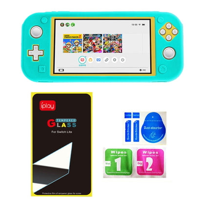IPLAY Game Host Silicone Full Coverage Protective Case with Screen Protector for Switch Lite(Mint Green) by iplay