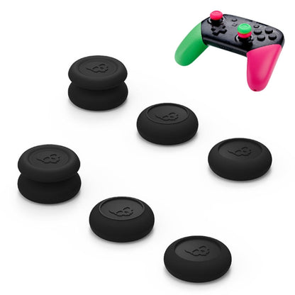 Left + Right Gamepad Rocker Cap Button Cover for NS Pro / PS4(Black) by bashfashion