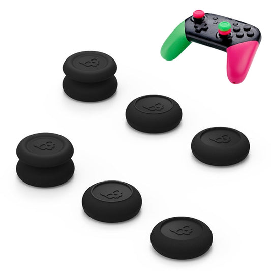 Left + Right Gamepad Rocker Cap Button Cover for NS Pro / PS4(Black) by bashfashion