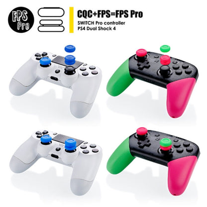 Left + Right Gamepad Rocker Cap Button Cover for NS Pro / PS4(Black) by bashfashion