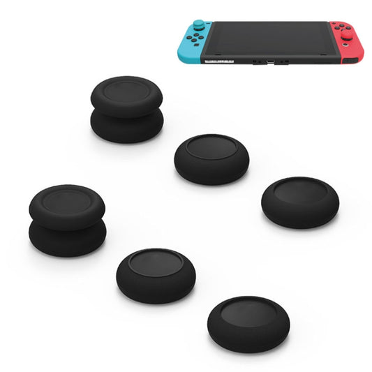 Left + Right Gamepad Rocker Cap Button Cover for Switch(Black) by bashfashion