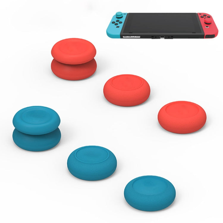 Left + Right Gamepad Rocker Cap Button Cover for Switch(Blue + Magenta) by bashfashion