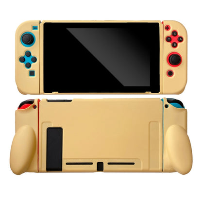 For Nintendo Switch Pure Color Shockproof TPU Case(Yellowish-brown) by bashfashion