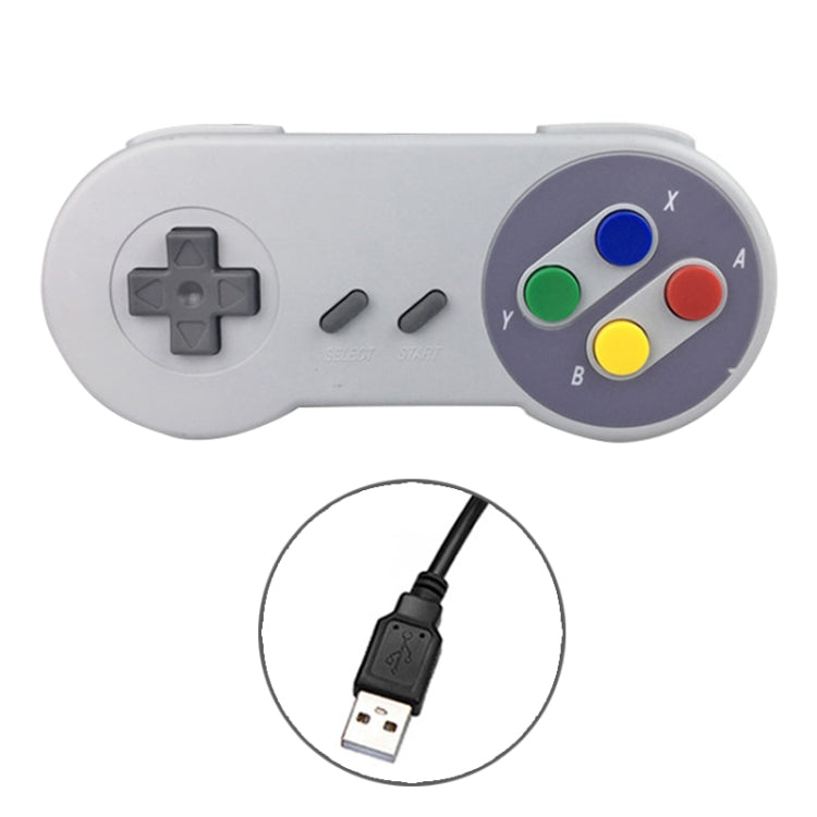 USB Interface Mixed Color Computer Wired Game Handle Controller by bashfashion