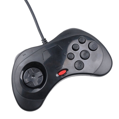 USB Computer Game Handle Controller for Sega Saturn(Black) by bashfashion