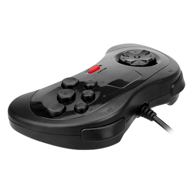 USB Computer Game Handle Controller for Sega Saturn(Black) by bashfashion
