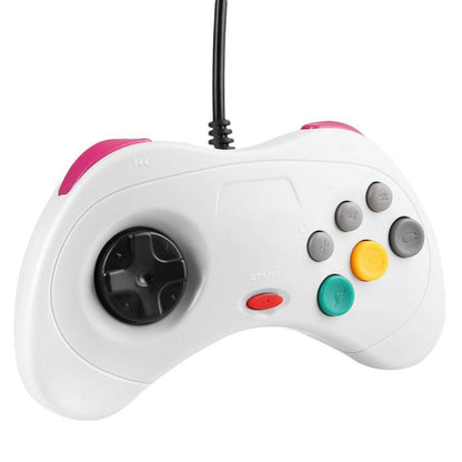 USB Computer Game Handle Controller for Sega Saturn(White) by bashfashion