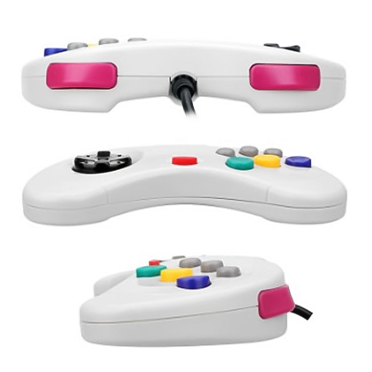 USB Computer Game Handle Controller for Sega Saturn(White) by bashfashion