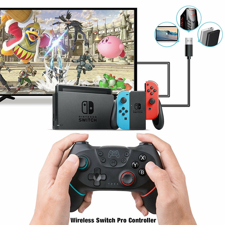 Bluetooth Joypad Gamepad Game Controller for Switch Pro by bashfashion