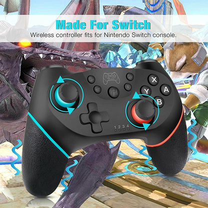 Bluetooth Joypad Gamepad Game Controller for Switch Pro by bashfashion