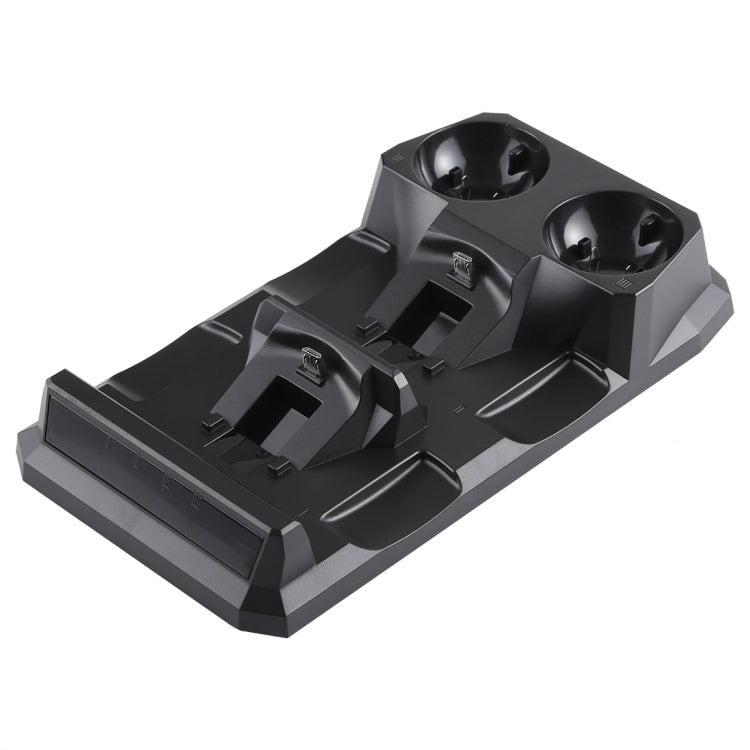 4 in 1 Charger USB Charging Dock Station Stand with LED Indicator for Playstation PS4 Controller & PS Move Controller by bashfashion