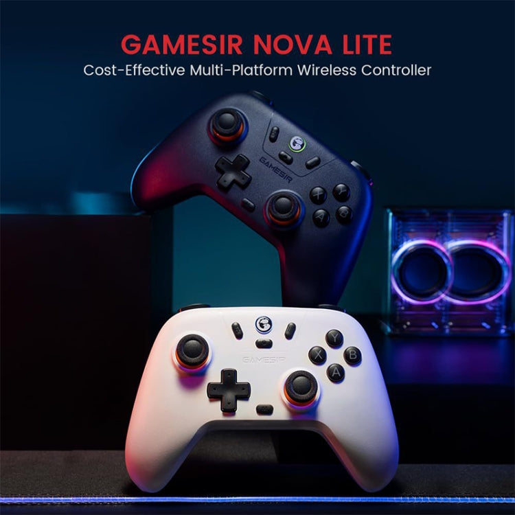 GameSir Nova Lite PC T4N Lite Bluetooth Wireless Gamepad Game Controller for Nintendo Switch (White) by GameSir