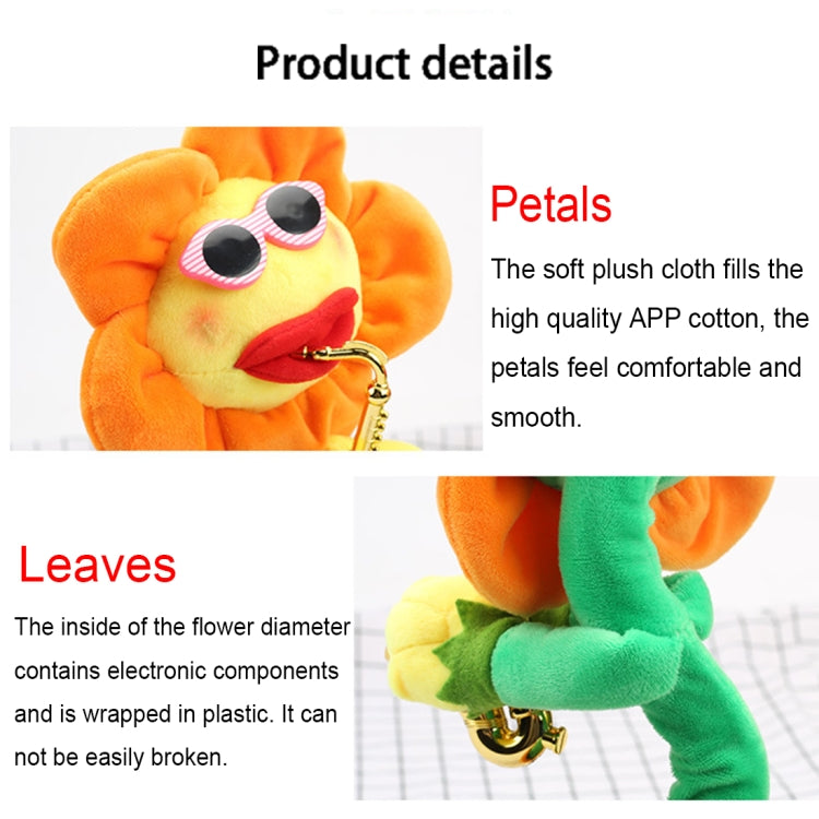 Sunflower Sax Style Bluetooth Plush Children Adult Toy ,Support USB Charging & Battery(Orange) by bashfashion