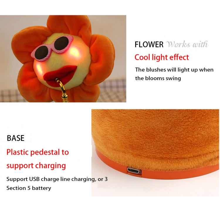 Sunflower Sax Style Bluetooth Plush Children Adult Toy ,Support USB Charging & Battery(Red) by bashfashion