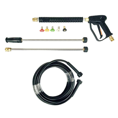 3000 PSI Car Water Power Washer High Pressure Spray Gun with 2 Extension Wand & 5 Nozzles by bashfashion