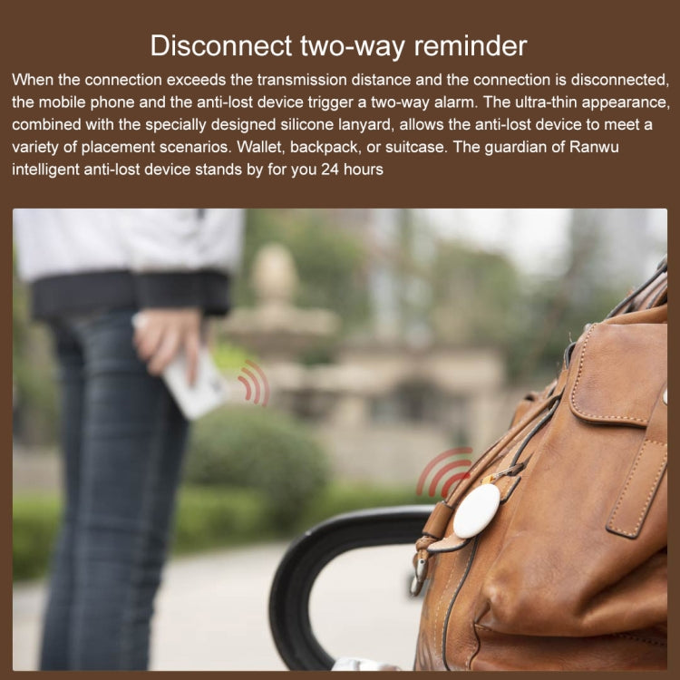 Original Xiaomi Youpin Ranres Intelligent Anti-lost Device Smart Positioning Finder, Lite Version(White) by Xiaomi