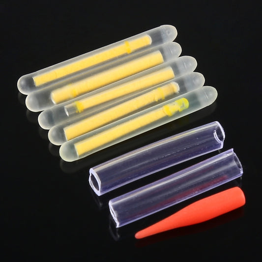 10 Packs OCEAN SUN Luminous Float Night Fishing Light Stick, Visibility: 15m, Size: 3.0 x 25mm by bashfashion