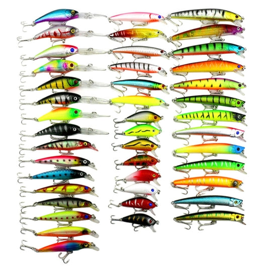 HENGJIA 43 PCS Fly Fishing Lure Set 6 Models Fishing Tackle Plastic Hard Bait Lure Wobbler Carp by HENGJIA