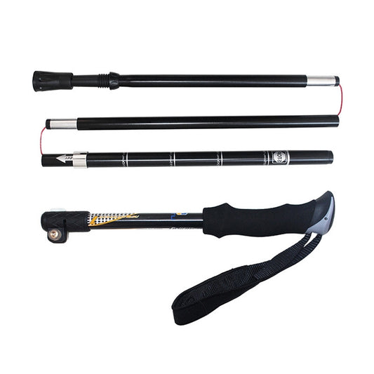 Aotu AT7558 125cm Aluminum Alloy Outdoor Camping Folding Corky Trekking Poles EVA Handle Alpenstock by AOTU