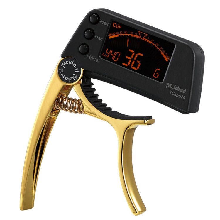 Professional Guitar Tuner Clip, Loftstyle Chromatic Clip-on Tuner with Rotational LCD Screen Light Display Single-handed Guitar Capo by bashfashion