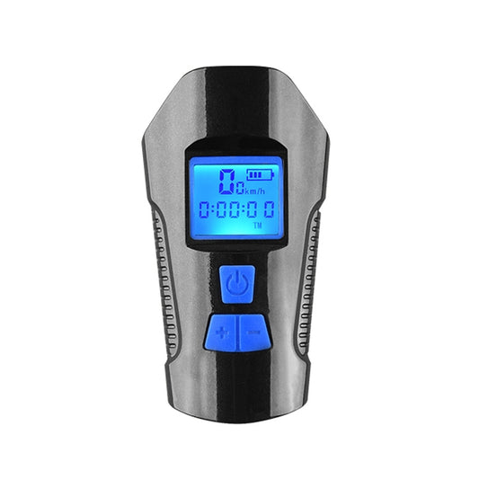 350LM USB Charging Waterproof Snap-on Bicycle Headlight with Speaker & Stopwatch Function (Blue) by bashfashion