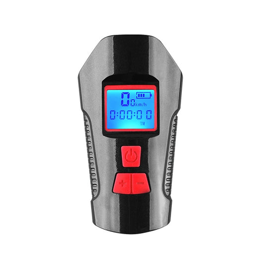 350LM USB Charging Waterproof Snap-on Bicycle Headlight with Speaker & Stopwatch Function (Red) by bashfashion