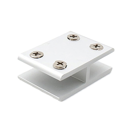 Aluminum Alloy Glass Combination Clamp Cabinet Partition Fixing Clip, 180 degrees Cliped 8-10mm by bashfashion