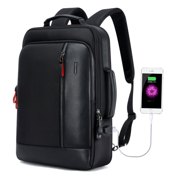 Bopai 751-006641 Large Capacity Business Fashion Breathable Laptop Backpack with External USB Interface, Size: 30 x 15 x 44cm(Black) by Bopai