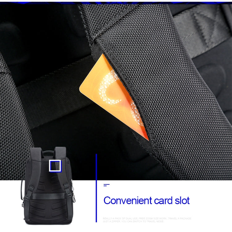 Bopai 751-006641 Large Capacity Business Fashion Breathable Laptop Backpack with External USB Interface, Size: 30 x 15 x 44cm(Black) by Bopai