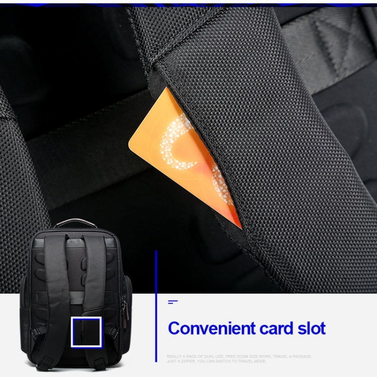 Bopai 751-007291 Business Anti-theft Waterproof Large Capacity Double Shoulder Bag,with USB Charging Port, Size: 34x19x43.5cm (Black) by Bopai