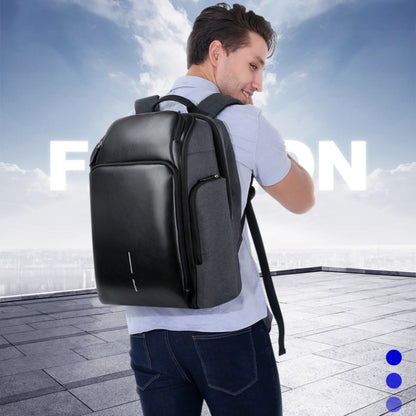 Bopai 851-010128 Business Anti-theft Waterproof Large Capacity Double Shoulder Bag,with USB Charging Port, Size: 34x19x43cm (Black) by Bopai