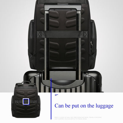 Bopai 851-014211 Business Anti-theft Waterproof Three-layer Large Capacity Double Shoulder Bag,with USB Charging Port, Size: 35.5x24x45cm (Black) by Bopai