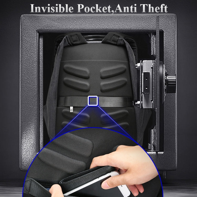 Bopai 851-014518 Business Waterproof Three-layer Large Capacity Double Shoulder Bag,with USB Charging Port, Size: 37x21x47.5cm (Black) by Bopai