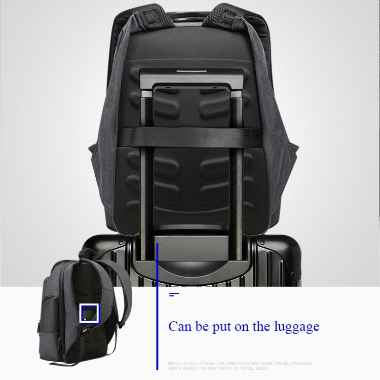 Bopai 851-014518 Business Waterproof Three-layer Large Capacity Double Shoulder Bag,with USB Charging Port, Size: 37x21x47.5cm (Black) by Bopai