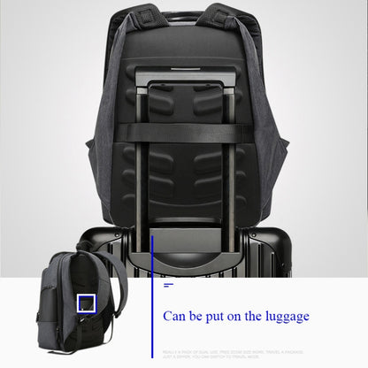 Bopai 851-014518 Business Waterproof Three-layer Large Capacity Double Shoulder Bag,with USB Charging Port, Size: 37x21x47.5cm (Black) by Bopai