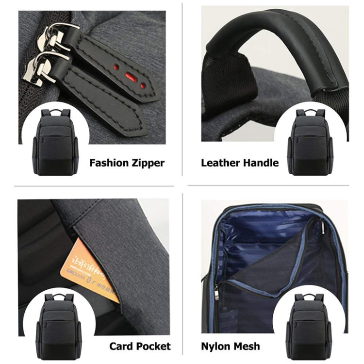 Bopai 851-014518 Business Waterproof Three-layer Large Capacity Double Shoulder Bag,with USB Charging Port, Size: 37x21x47.5cm (Black) by Bopai