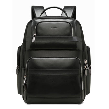 Bopai 851-019811 Large Capacity Anti-theft Waterproof Leathar Backpack Laptop Tablet Bag for 15.6 inch and Below, with USB Charging Port(Black) by Bopai