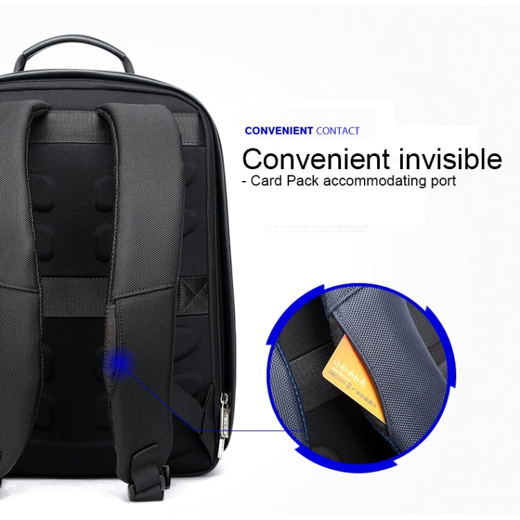 Bopai 751-006431 Business Waterproof Anti-theft Large Capacity Double Shoulder Bag,with USB Charging Port, Size: 27x16.5x40cm (Black) by Bopai