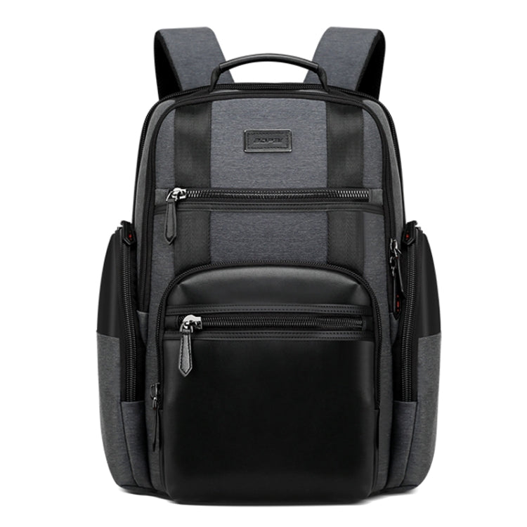 Bopai 851-014318 Fashion Outdoor Breathable Waterproof Anti-theft Three-layer Large Capacity Double Shoulder Bag,with USB Charging Port, Size: 31x17x44cm(Grey) by Bopai