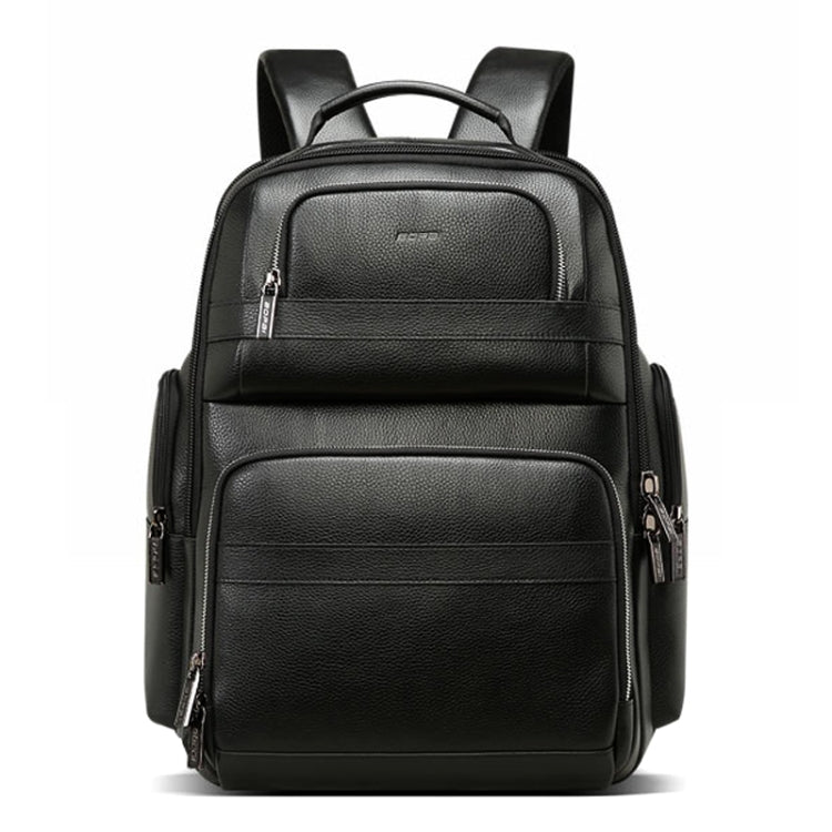Bopai 851-01981A Top-grain Leather Business Travel Anti-theft Man Backpack, Size: 35x26x44cm by Bopai