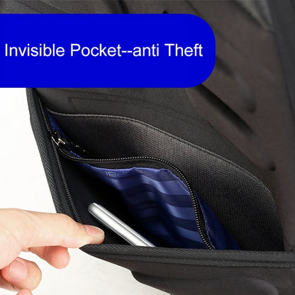 Bopai 851-023911 Top-grain Leather Business Breathable Anti-theft Man Backpack, Size: 28x18x42cm(Black) by Bopai