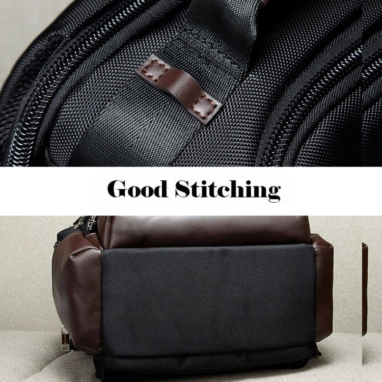 Bopai 11-85301 15.6 inch Large Capacity Multi-layer Zipper Bag Design Breathable Laptop Backpack, Size: 35 x 20 x 43cm(Black) by Bopai