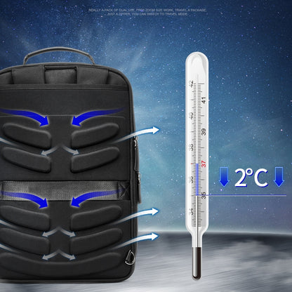 Bopai 751-006551 Large Capacity Business Casual Breathable Laptop Backpack with External USB Interface, Size: 30 x 12 x 44cm(Black) by Bopai