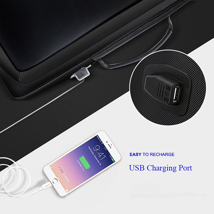 Bopai 751-006551 Large Capacity Business Casual Breathable Laptop Backpack with External USB Interface, Size: 30 x 12 x 44cm(Black) by Bopai