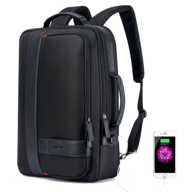 Bopai 751-006561 Large Capacity Business Casual Breathable Laptop Backpack with External USB Interface, Size: 29 x 16 x 44cm(Black) by Bopai